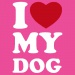 I love my dog Barva: bílá - červená